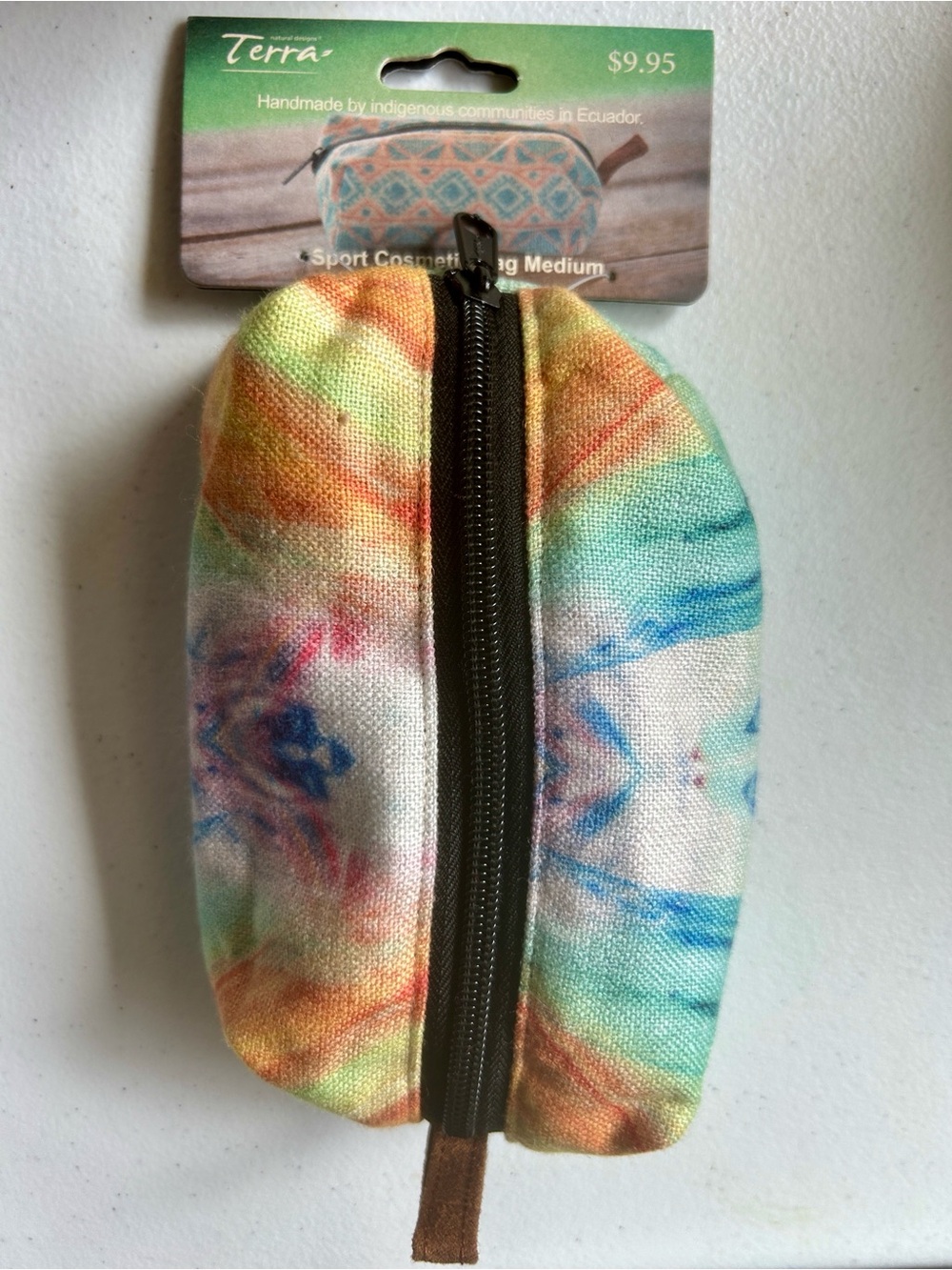 Terra Natural Designs Handmade Cosmetic Bag Medium NWT